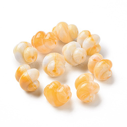 Two Tone Opaque Acrylic Beads, Conch, Sandy Brown, 14x11mm, Hole: 1.6mm, 500pcs/500g(OACR-P013-31E)
