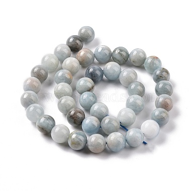 Natural Aquamarine Beads Strands(G-F641-02-10mm-01A)-2