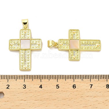 micro cuivres ouvrent pendentifs de zircons(KK-K365-06B-G)-3