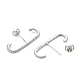 Brass with Crystal Rhinestone Stud Earrings(EJEW-D252-01P)-3