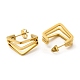Ion Plating(IP) 304 Stainless Steel Triple Layer Rectangle Stud Earrings(EJEW-A089-01G)-2