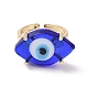 Овал лэмпворк с кольцом-манжетой с дурным глазом(RJEW-I086-13G-01)-5