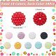 100Pcs 10 Colors Resin Imitation Pearl Beads(RESI-SC0003-10)-2