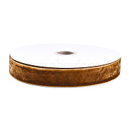 Single Face Velvet Ribbon, for Gift Packing, Party Decoration, Peru, 1 inch(25mm), about 18.59~19.69 Yards(17~18m)/Roll(SRIB-N006-01)