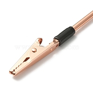 Iron Alligator Clips, Card Note Picture Memo Photo Holder Clips, Rose Gold, 155x4mm(FIND-YWC0003-01RG)