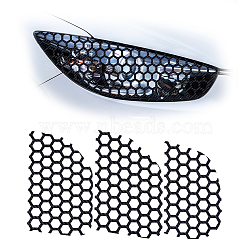 Paper Rear Tail Light Honeycomb Stickers, for Car, Black, 358x211x0.2mm, 2 sheet/set(DIY-WH0387-05)