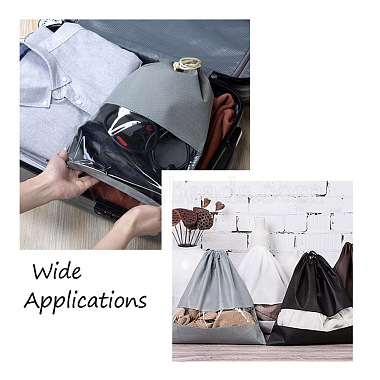 Givenny-EU 8Pcs 4 Colors Blank Non-Woven DIY Craft Drawstring Storage Bags(ABAG-GN0001-10B)-7