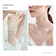 3Pcs Natural Shell & Plastic Pearl Flower & Glass Beaded Necklaces and Stretch Bracelet Set(SJEW-SW00010-04)-7