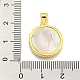 Brass Micro Pave Clear Cubic Zirconia Pendants(KK-K354-04G-07)-3