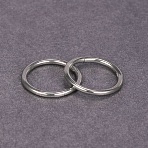 316L Surgical Stainless Steel Hoop Cartilage Earrings, Nose Rings for Men, Piercing Body Jewelry, Stainless Steel Color, 1mm, Inner Diameter: 10mm(WGB51CA-25)