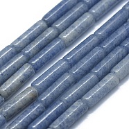 Natural Blue Aventurine Beads Strands, Column, 11~15x3.5~4.5mm, Hole: 1~1.2mm, about 28~30pcs/strand, 15.1~15.9 inch(38.5~40.5cm)(G-F631-D12-01)