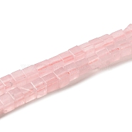 Natural Rose Quartz Beads Strands, Cube, 2~2.5x2.5~3.5x2.5~3mm, Hole: 0.4mm, about 157~165pcs/strand, 14.96~15.75''(38~40cm)(G-B064-A30)