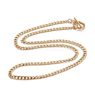Ion Plating(IP)  304 Stainless Steel Chain Necklaces, Golden, 19.72 inch(50.1cm) (NJEW-A002-07G)