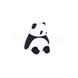 Enamel Pins, Alloy Brooches for Backpack Clothes, White, 21x26mm(WH2-WG352D2-06)