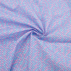 Polyester Mermaid Fish Scale Pattern Fabric, Clothing Accessories, Plum, 100x145x0.02cm(DIY-WH0622-024B)