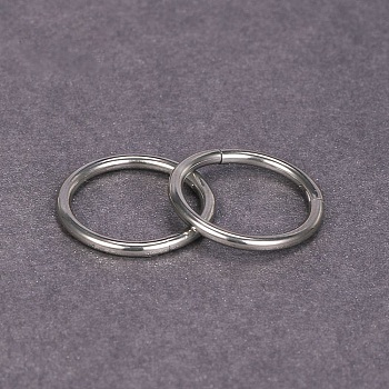 316L Surgical Stainless Steel Hoop Cartilage Earrings, Nose Rings for Men, Piercing Body Jewelry, Stainless Steel Color, 1mm, Inner Diameter: 10mm