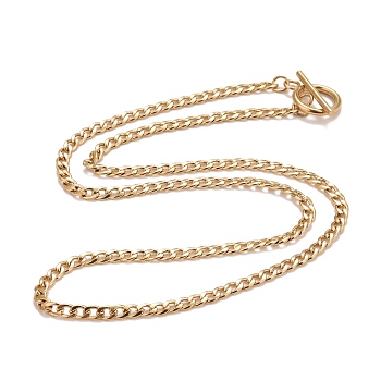 Ion Plating(IP)  304 Stainless Steel Chain Necklaces, Golden, 19.72 inch(50.1cm) 