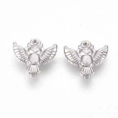 Stainless Steel Color Bird Stainless Steel Charms