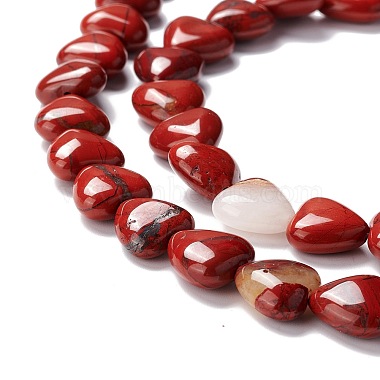 Natural Red Jasper Beads Strands(G-B022-01)-3