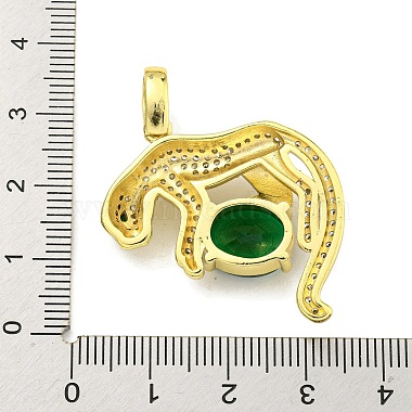 Brass Micro Pave Cubic Zirconia Pendants(KK-K354-20G)-3