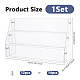 3-Tier Acrylic & PVC Organizer Display Riser Holder for Postcards Brooches(ODIS-WH0108-041A)-2