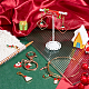 8Pcs 8 Style Christmas Theme Alloy Enamel Pendants Decorations(HJEW-NB0001-47)-6