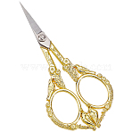 1Pc Stainless Steel Scissors, Embroidery Scissors, Sewing Tools, Golden, Bird, 117x53.5x6mm(SENE-SC0001-03B)