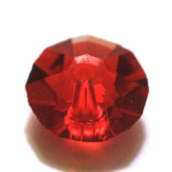Imitation Austrian Crystal Beads, Grade AAA, Faceted, Flat Round, Red, 6x3.5mm, Hole: 0.7~0.9mm