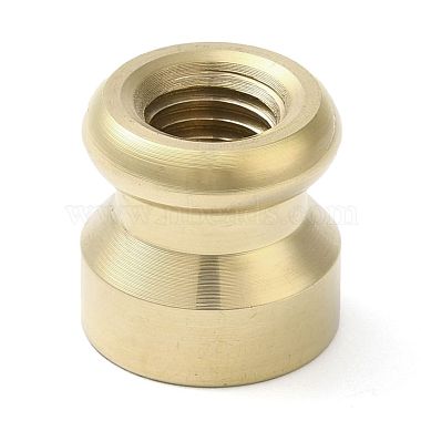 Christmas Golden Tone Round Wax Seal Brass Stamp Heads(AJEW-M040-01G-A)-3