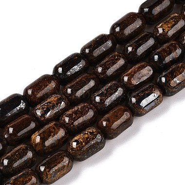 Coconut Brown Column Bronzite Beads