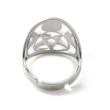 304 verstellbare Ringe aus Edelstahl für Damen(RJEW-G291-01P)-3