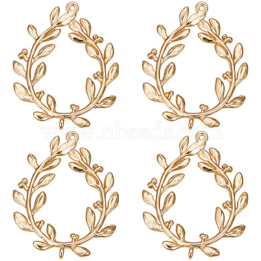 Real 18K Gold Plated Branch Brass Links