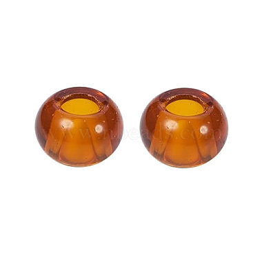 15mm Chocolate Rondelle Glass Beads