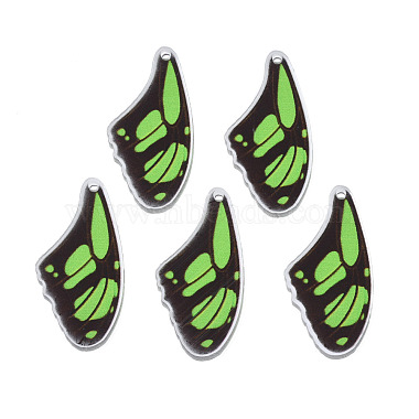 Light Green Butterfly Acrylic Pendants