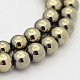 Round Non-magnetic Synthetic Hematite Beads Strands(G-D617-6mm-26)-1