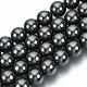 Non-Magnetic Synthetic Hematite Beads Strands(X-G-Q892-8mm)-1