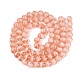 Transparent Half Spray Painted Glass Beads Strands(GLAA-Q110-02A-06)-2