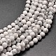 Synthetical Howlite Round Bead Strands(G-P072-42-4mm)-1