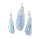 Electroplated Natural Quartz Crystal Dyed Pendants(PALLOY-JF02324-05)-1