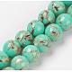 Chapelets de perles de coquillage de mer et turquoise synthétique(G-G758-07-10mm)-1