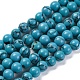 perles synthétiques turquoise brins(G-L605-G01-01A)-1