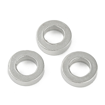 CCB Plastic Beads, Donut, Platinum, 12x7.5mm, Hole: 3.5mm