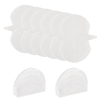 Plastic Mesh Canvas Bag Sheets, for DIY Crafting Knitting Handbag Accessories, Shell Pattern, 26.5x24x0.1cm