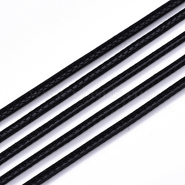 1.5mm Black Waxed Polyester Cord Thread & Cord