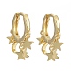 Brass Huggie Hoop Earrings(EJEW-K083-44G)-1