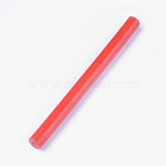 Sealing Wax Sticks, For Retro Vintage Wax Seal Stamp, Column, Orange Red, 137x10.5mm(DIY-WH0123-C08)