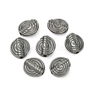 Tibetan Style Alloy Beads, Lead Free and Cadmium Free, 11.5x4mm, Hole: 1.5mm, LF0479Y, Gunmetal Color(K092J051)