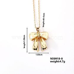 Fashionable and Elegant Butterfly Brass Pendant Necklaces, with Cable Chain for Women Girl, Golden, 15.75 inch(40cm)+5cm(QH8732-6)