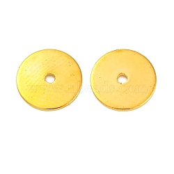 Brass Spacer Beads, Long-Lasting Plated, Disc, Golden, 8x0.5mm, Hole: 0.9mm(KK-K241-22G)