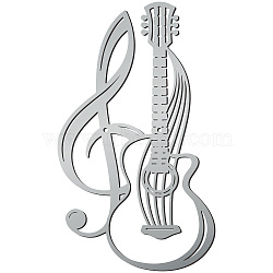 Iron Wall Signs, Metal Art Wall Decoration, for Living Room, Home, Office, Garden, Kitchen, Hotel, Balcony, Guitar, 300x175x1mm(AJEW-WH0306-030)